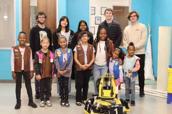 Triton Robotics meeting Girl Scout Troop 6889
