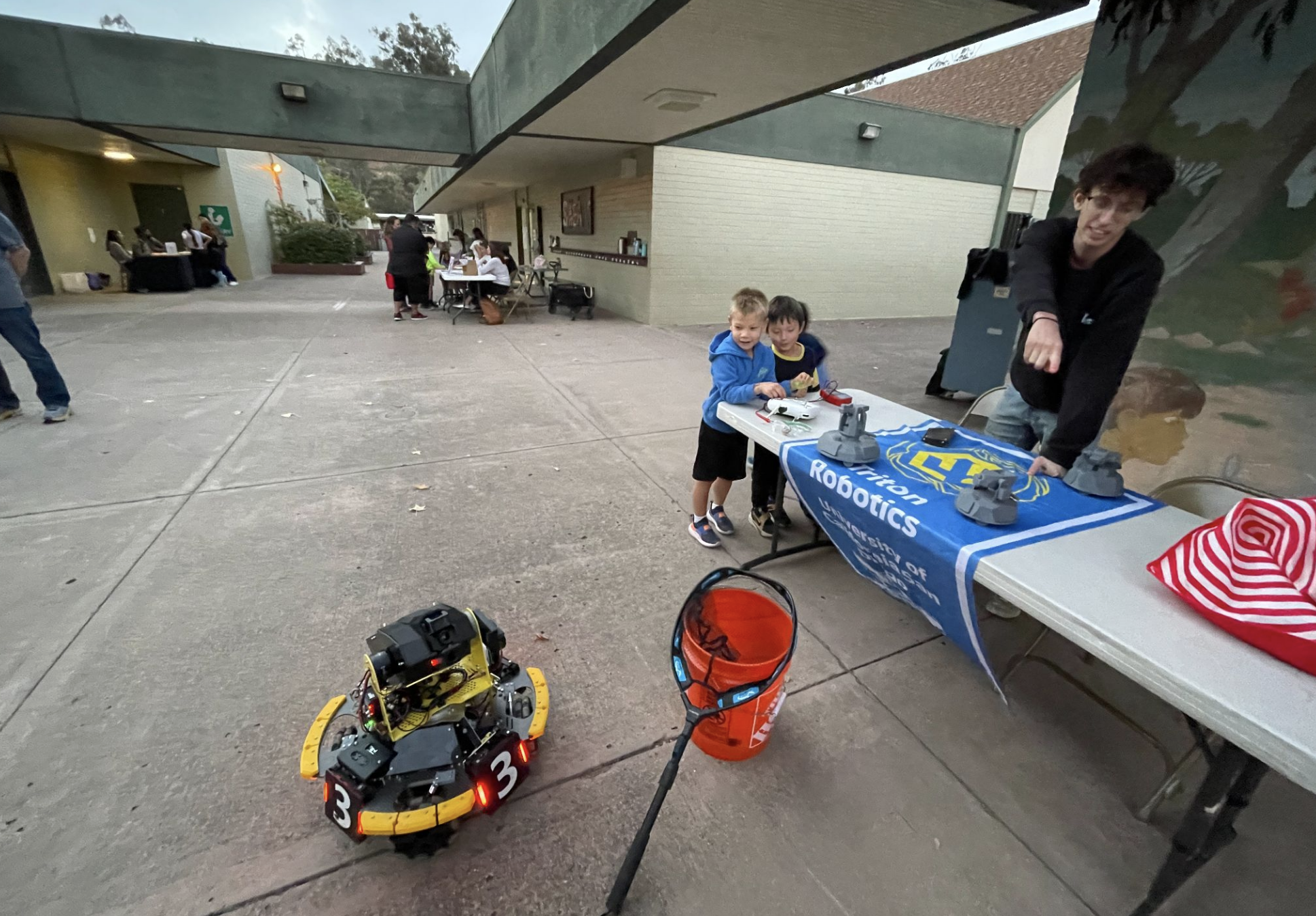 Triton Robotics presenting at the Jerabek Science Fair