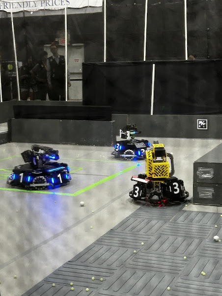 Triton Robotics robots competing at the ARC Championship